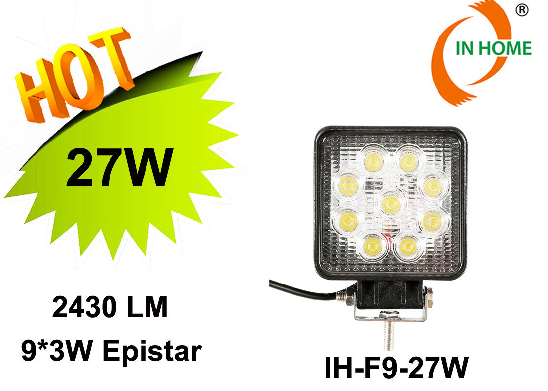 IP67 Waterproof 27W Marine Spotlights and Deck Lights 12V LED Spreader