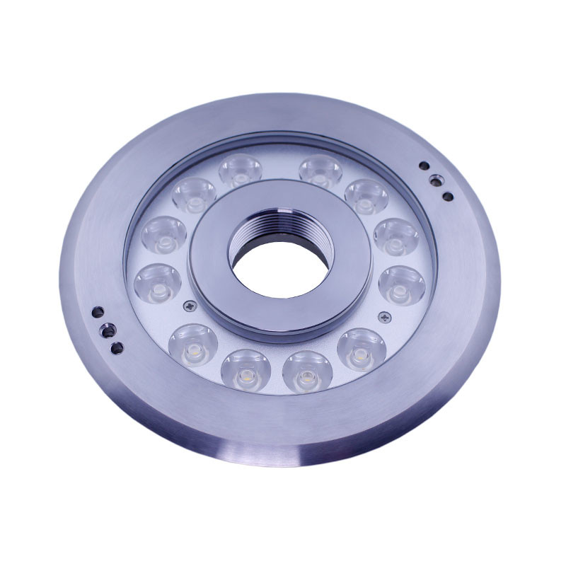 Warm Or Cool White 316SS Dimmable 28W LED Underwater Ring Lights For