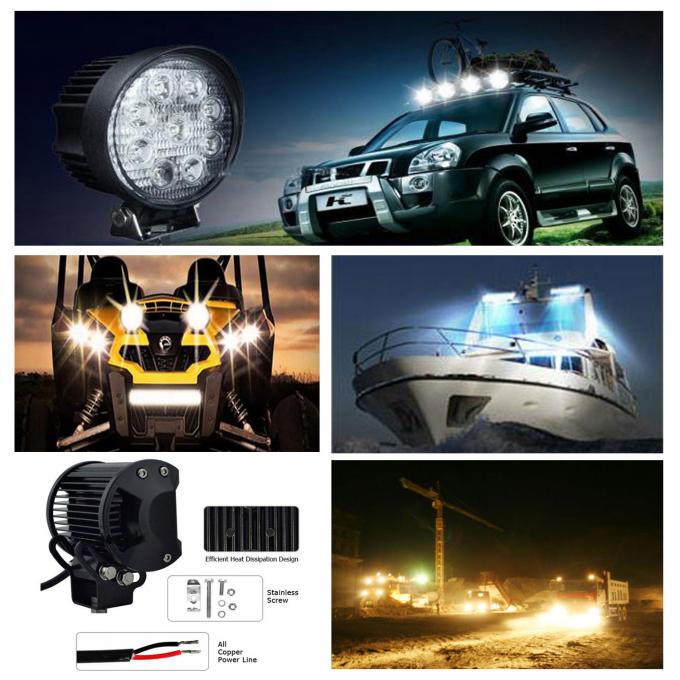 IP67 Waterproof LED Truck Work Lights / Automotive LED Flood Lights