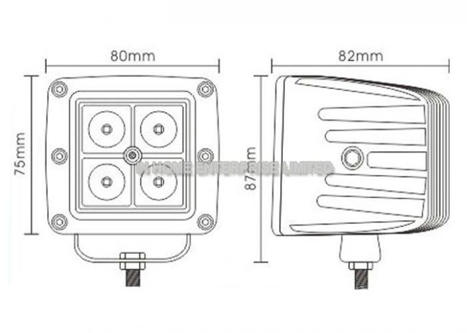 Square 20W Led Work Flood Light in Cool White / Pure White / Warm White