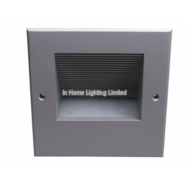 Ip65 Aluminum Alloy Recessed Outdoor Wall Lights ABS Mounting Sleeve