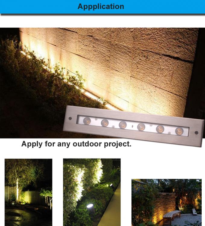 High Power 81CRI 804lm 18W LED Underground Light For Bridge , Square