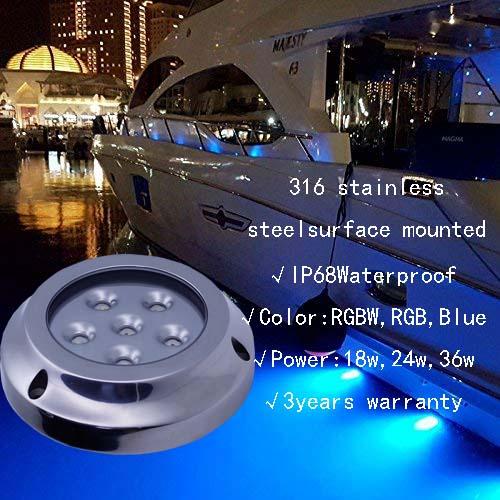 Stainless Steel 316 Underwater Marine Lights 12v 36w Ip68 Led