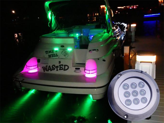 12v Led Boat Lights Rgb Stainless Steel Surface Mount Lights