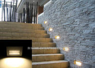 24 LED 3020 Recessed LED Wall Lights Warm White Stainless Steel