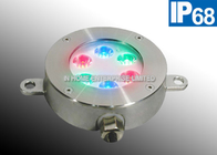 6 W Rgb 12v Underwater Led Lights For Fountains , Remote / Wifi Control