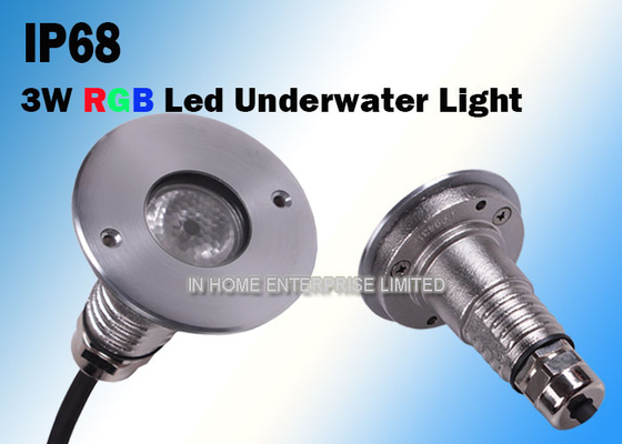 9W RGB IP68 Waterproof Underwater Led Lights Support DMX 512 Controller