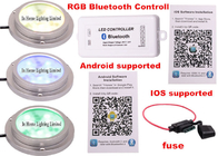 27W Bluetooth RGB LED Boat Light IP68 , Stainless Steel Underwater Light