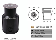 1*5W COB Die-Casting Aluminum LED Underground Light , Recessed Square Park Lighting