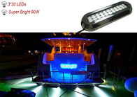 90W IP68 Waterproof Marine LED Light , 316SS Blue Underwater LED Boat Lights