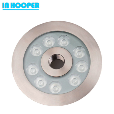 Waterproof RGB LED Underwater Swimming Pool Lamp For Fountain , 30 Deg Beam Angle