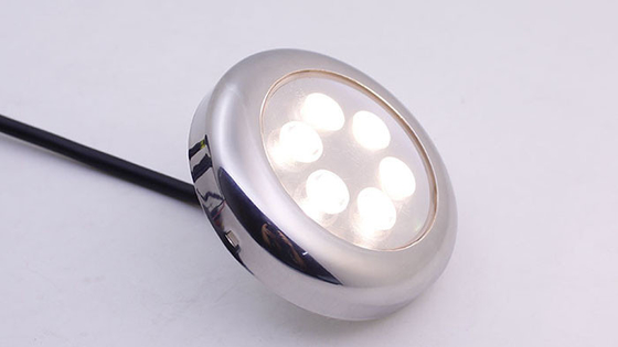 Round Marine Led Courtesy Puck Light 12v Underwater Boat Led Light With 316SS Bezel