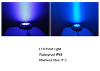 Marine Surface Mount Blue LED Boat Lights / Underwater Lights For Pontoon Boat