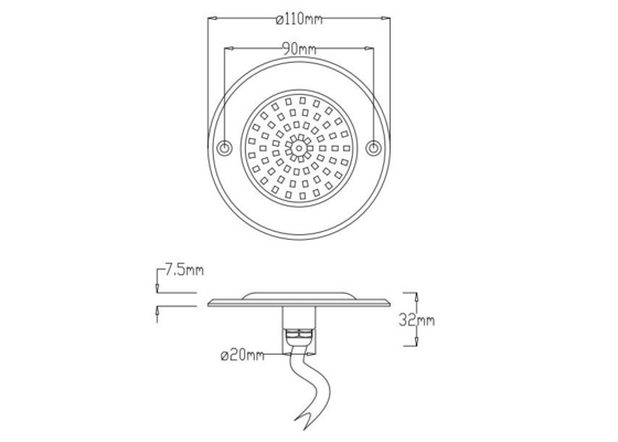 Ultra swimming pool light  12V Waterproof  Submersible LED Light For Pool Fountain Ponds