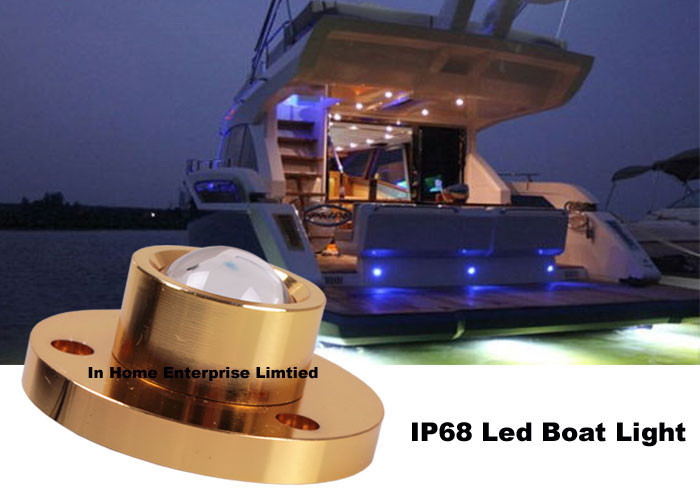 10V - 30V Cree LED Blue Underwater Boat Lights Night Fishing Energy Saving