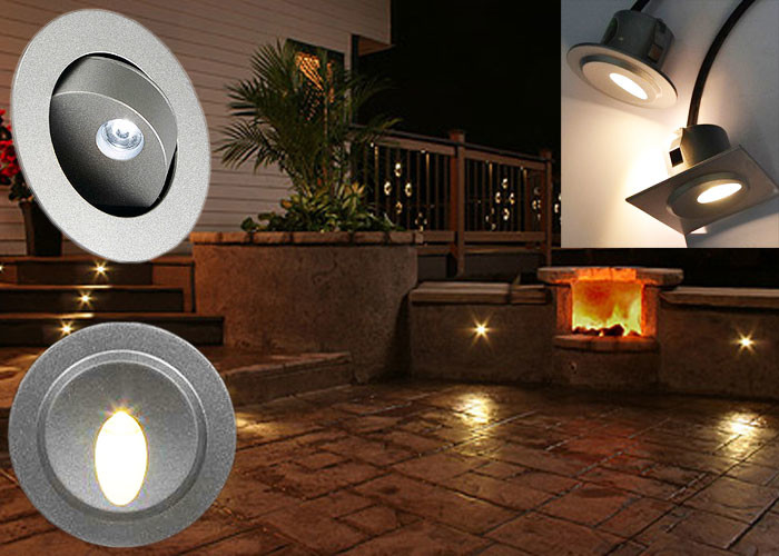 Die - Casting Aluminum Recessed LED Wall Lights For Outdoor Stair / Step