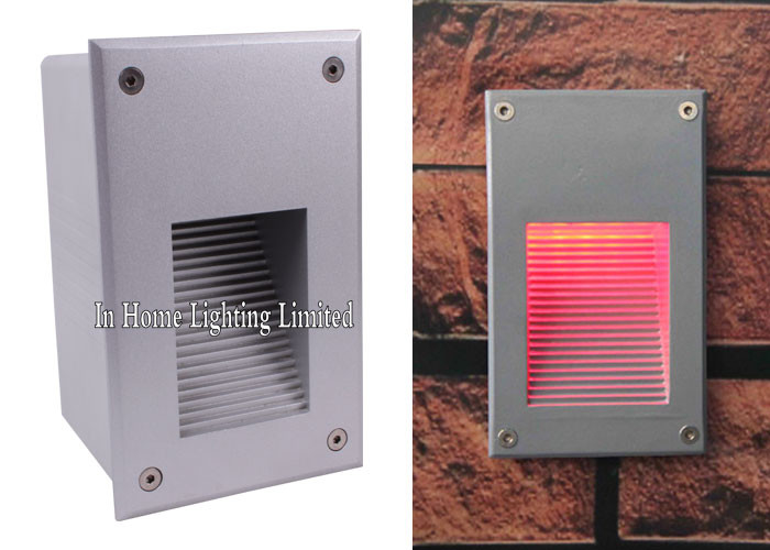 Led Recessed Step Wall Light Warm White Aluminum Outdoor Stair Wall Lamp