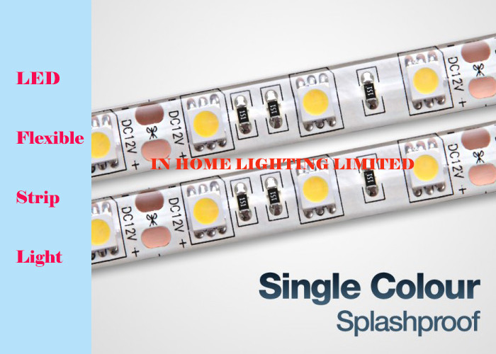 IP20 12V / 24V Flexible RGB LED Strip Lights Single Color For Indoor Decoration