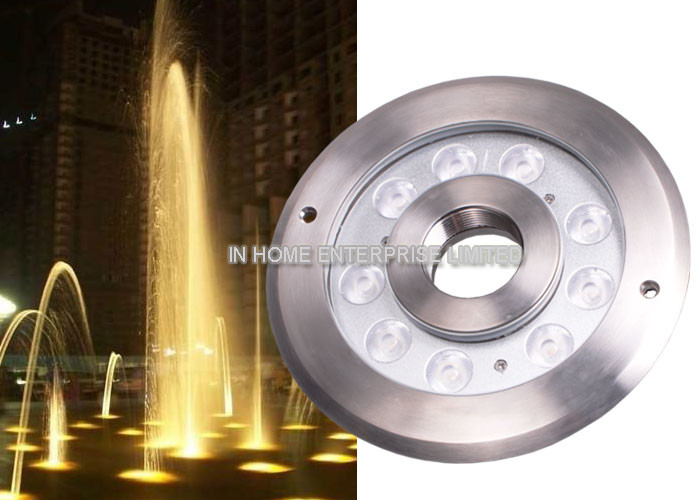 IP68 12W RGB Underwater LED Fountain Lights DC12V / 24V Stainless Steel