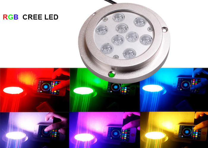 Stainless Steel Boat Underwater LED Lights , Green Boat Lights for Night Fishing
