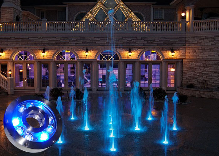 DMX RGB IP68 Underwater LED Fountain Lights Anti Corrosion for Garden
