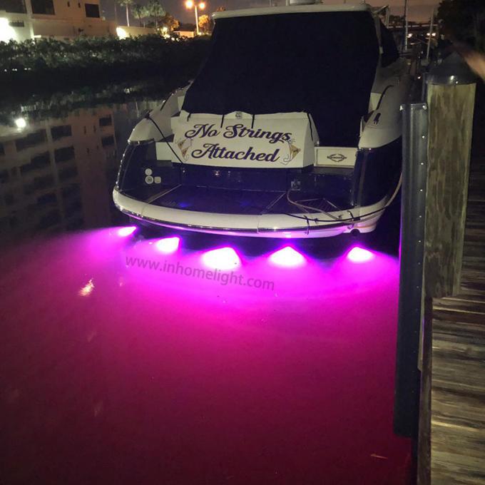 RGBW 316 Stainless Steel Underwater Marine LED Lights 12V DC 4 Inch